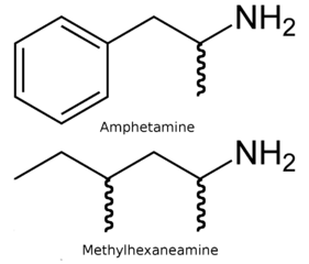 1.3 dimethylpentylamin, methylhexaneamin, 2-amino-4-methylhexan, geranamin