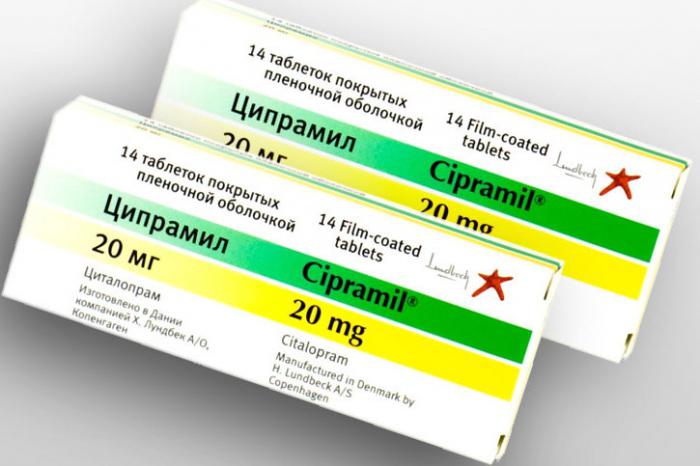 Cipramil  - 说明书，剂量，副作用，类似物