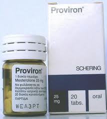 Proviron in the form of tablets on 25 mg