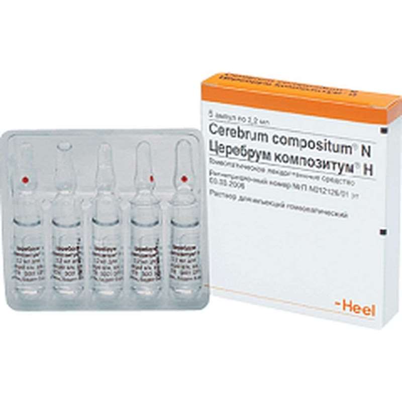 Cerebrum compositum N injection 2,2ml 5 vials buy homeopathic medicine online