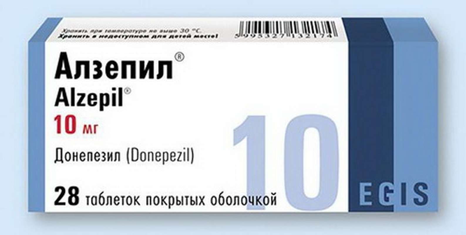 Alzepil 10mg 28 pills buy treatment of dementia symptoms with Alzheimer's disease online