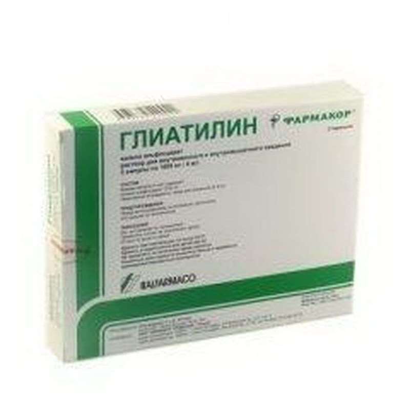 Gliatilin injection 1000mg/4ml 3 vials buy neuroprotective drugs online