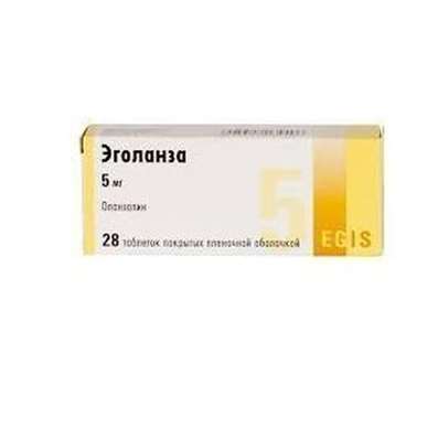Egolanza 5mg 28 pills buy Olanzapine antipsychotic (neuroleptic) online