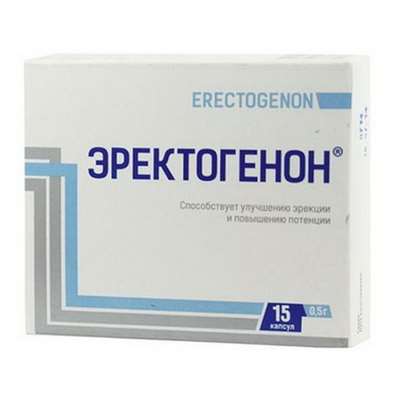 Erectogenon 0.5 g 15 capsules helps restore healthy erections