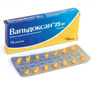 Valdoxan 25mg 14 pills buy antidepressant effect online