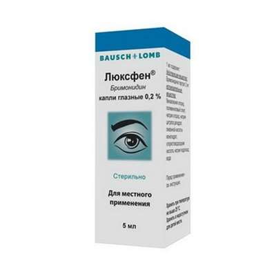 Luxfen eye drops 0.2% 5 ml buy treat open-angle glaucoma
